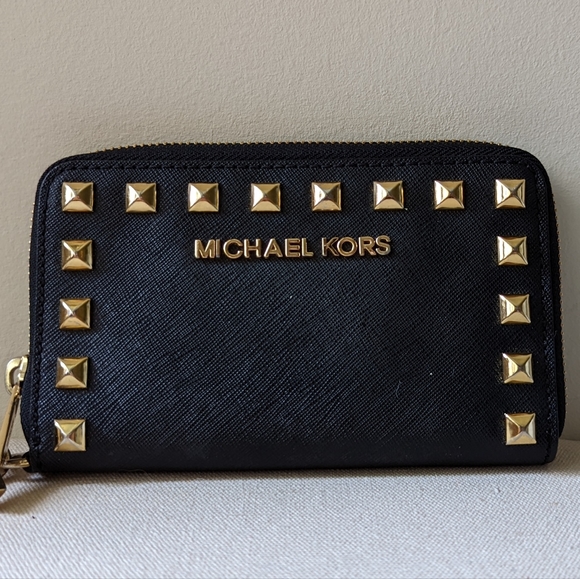 Michael Kors Studded Wallet - Picture 2 of 6